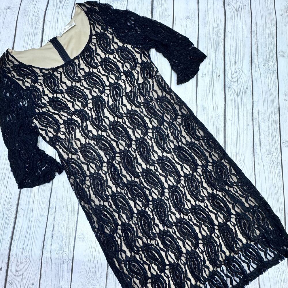 Liberty Love Black Long Sleeve Lace Dress Size X-Large